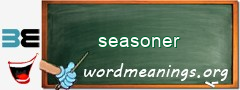 WordMeaning blackboard for seasoner